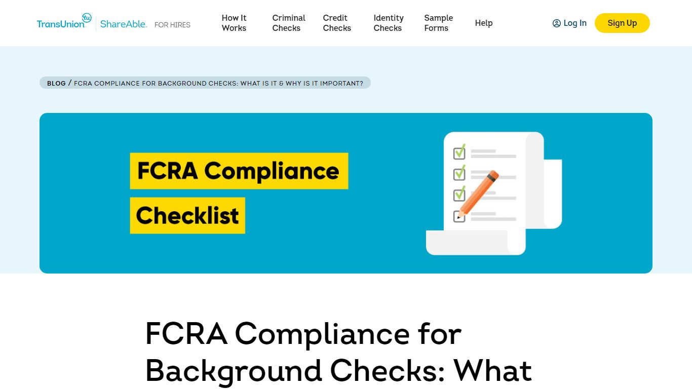 FCRA Compliant Background Checks: Why It Matters | ShareAble